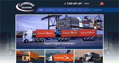 Desktop Screenshot of landbridgetransport.com.au